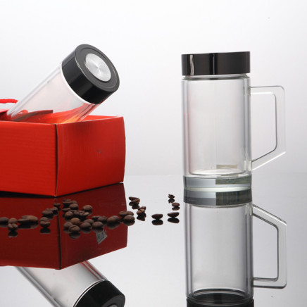 Wholesale New Design Portable Double Wall Glass Shaker Bottle