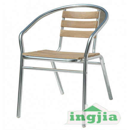 Wood Aluminum Beach Lounge Garden Dining Outdoor Chair (JC-37)