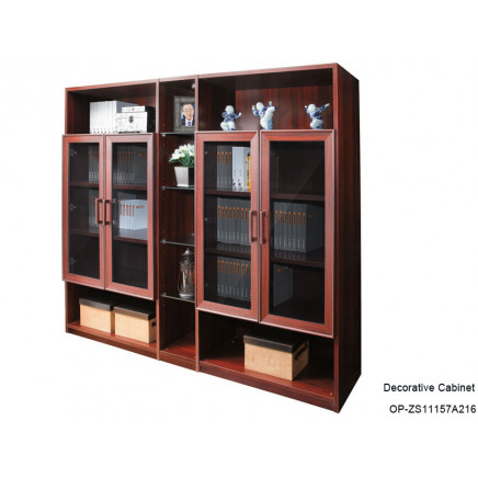 Wooden Decorative Cabinet with Glass Door (ZS11157A216)