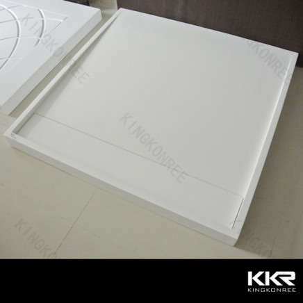 Work in 90X90 White Matt Anti Slip Shower Base