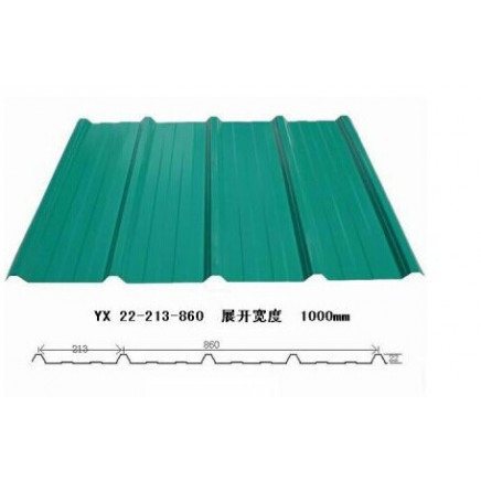 Yx22-213-860 Green Corrugated Roofing Sheet for House