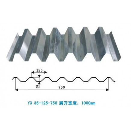 Yx35-125-750 Expanded Width 1000mm Floor Decking Sheet