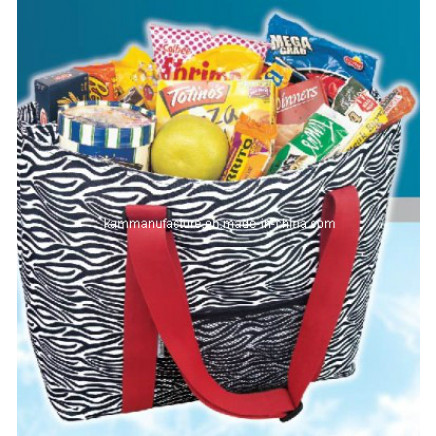 Zebra Printing Tote Cooler Bag (KM4356)