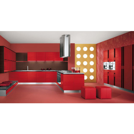 Zhuv High Gloss Door MDF 18mm Kitchen Cabinet (ZHK-008)