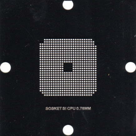 SOKET SI CPU Stencil 80x80mm