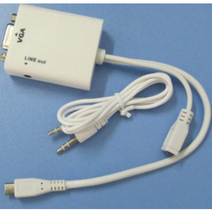 VGA adapter MHL function micro USB to VGA adapter+Audio output