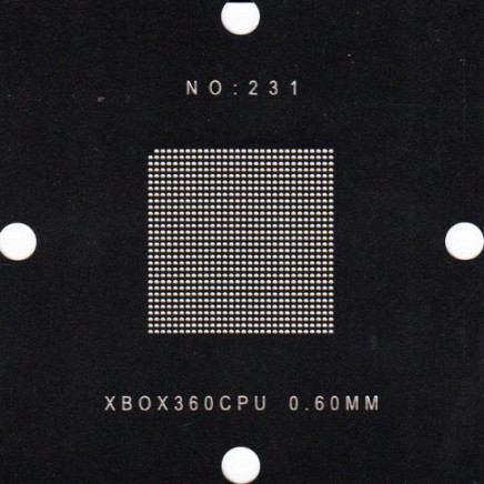 XBOX 360 CPU Stencil 80x80mm