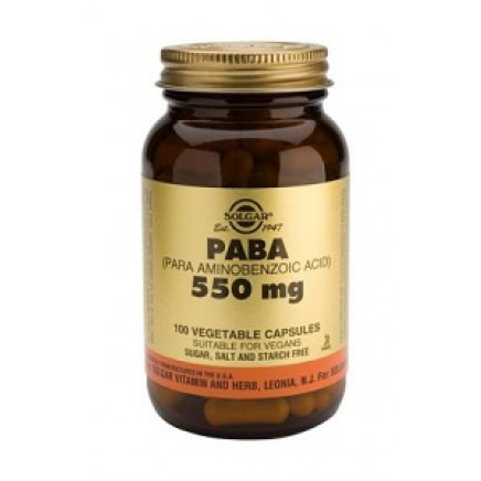 P.A.B.A. 550 MG Vegetable Capsules