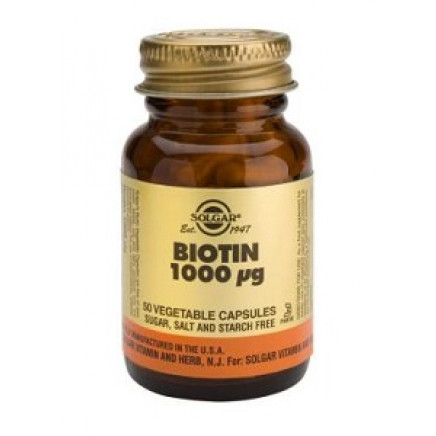 Biotin 1000 mcg Vegetable Capsules