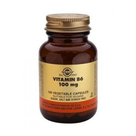 Vitamin B6 100 mg Vegetable Capsules
