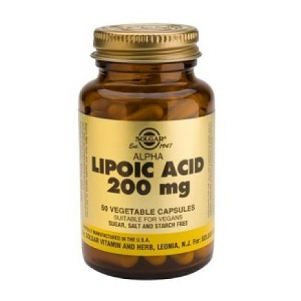 Alpha Lipoic Acid 200 mg Vegetable Capsules	