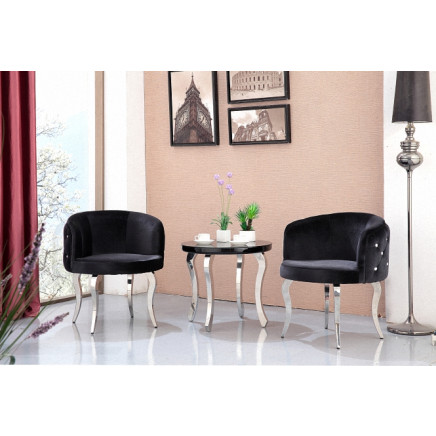 (SX-179) Round PU Leather Coffee Chair