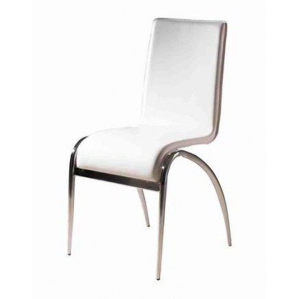 (SY-006#) Dining Room Furniture Square White Leather Dining Chair