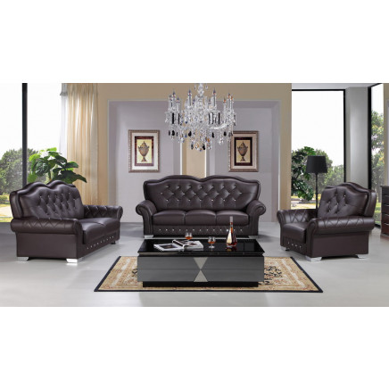1+2+3 Leather Sofa Modern in Living Room
