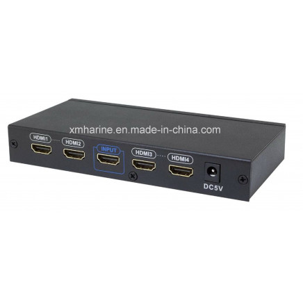 1 in 6 out HDMI Splitter with 5V Porwer Supply