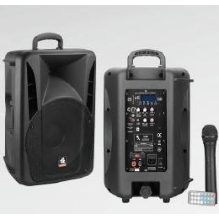 10'' 2-Way Portable Battery Speaker PS-2210bt-Wb