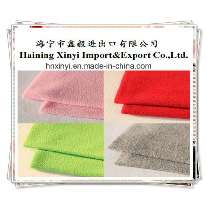 100% Polyester Knitted Brushed Tricot Fabric for Garment