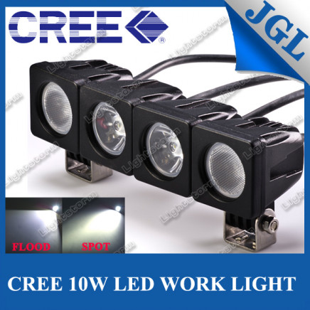 10W CREE LED Work Lamp, LED Driving Lights Spot/Flood Work Light, LED off Road Fog Lights