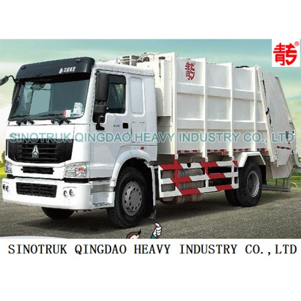 10m3 HOWO Rear-Loading Compressed Garbage Truck (QDZ5120ZYSZH)