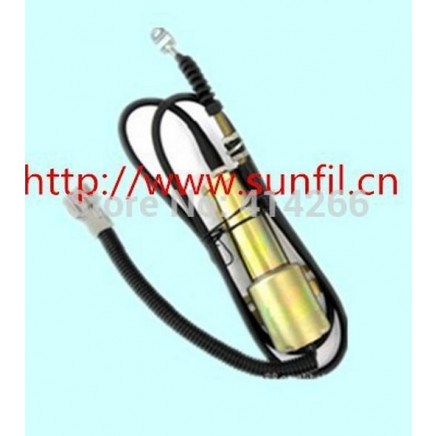 11e1-60100 Fuel Shutdown Solenoid Valve for Hyundai Excavator R210-7, 12V