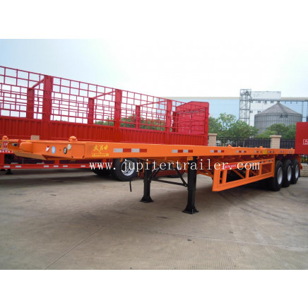 12.4m Tri Axle Flatbed Semi Trailer