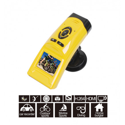 120 Degree Wide Angle Full HD 1080P Action Camera