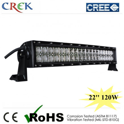 120W 22'' Curved Dual Row LED Light Bar 9600lm, CE RoHS IP68 (CK-BC22003C)
