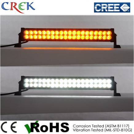 120W Amber and White Flashing LED Light Bar