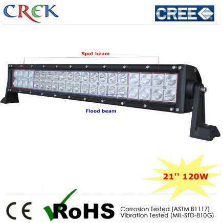 120W Waterproof Double Row 21inch CREE LED Work Light Bar (CK-BC22003B)