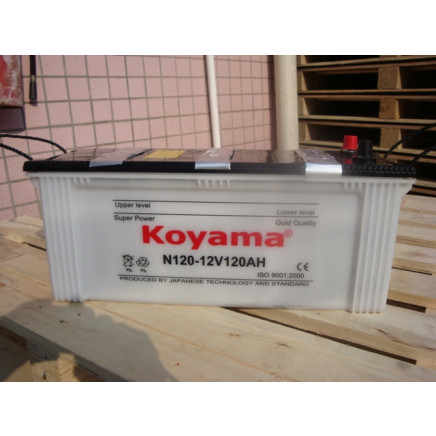 120ah 12V N120 Dry Charged Battery for Heavy Duty Vehicle
