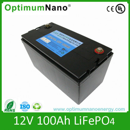 12V 100ah Lifepi4 DC Solar Battery