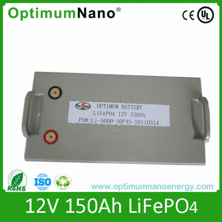 12V 150ah LiFePO4 Rechargeable Battery Pack