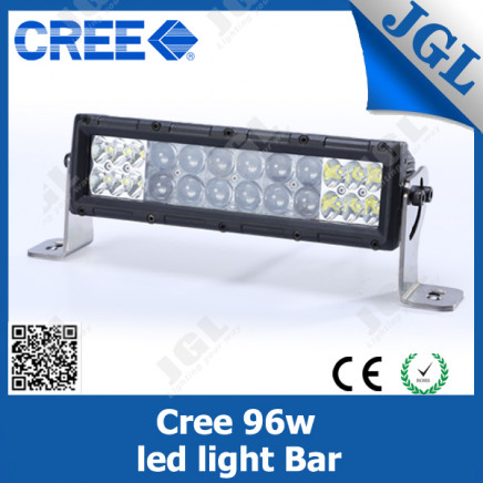 12V/24V 4X4 4D Optic Lens LED Light Bar 96W CE/RoHS/E-MARK Approved