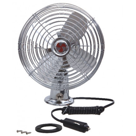 12V Heavy Duty Metal 2-Speed Fan Car Dash Mount Truck RV Adjustable Swivel (WIN-101)