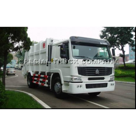 12m3 HOWO Sinotruk Rear-Loading Compressed Garbage Truck (QDZ5163ZYSZH)