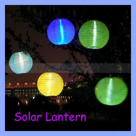 13000mcd 4 Colors Festival LED Solar Lantern Light Lamp for Garden Home