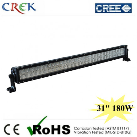 14400lm IP68 Car LED Light Bar 31inch 180W 6000-6500k PC Lens Combo Beam (CK-BC23003B)