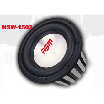15" Flat Powered Car Audio Subwoofer
