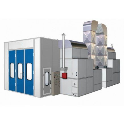 15m Double - Intake Centrifugal Fans Riello Rg5s Burner Industrial Spray Booths with Baking