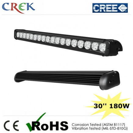 180W 30inch Snowmobile Offroad LED Light Bar with Black Housing, White Light 6000-6500k (CK-BC11810)