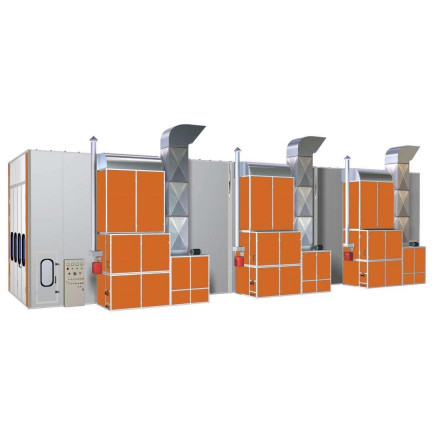 18m 75mm Insulations EPS Heat Spraying and Baking Portable Industrial Spray Booths