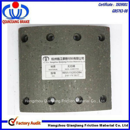 19283/19284 Truck Brake Lining for Kaiser, Saf/Sauer, SAE