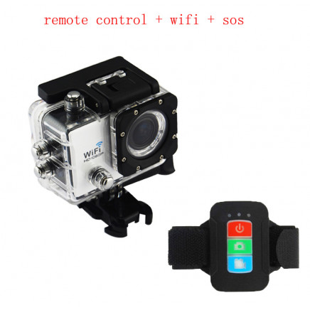 2.0inch LCD Panel Flip HD Camcorder Action Cam with Sos WiFi Remote Control