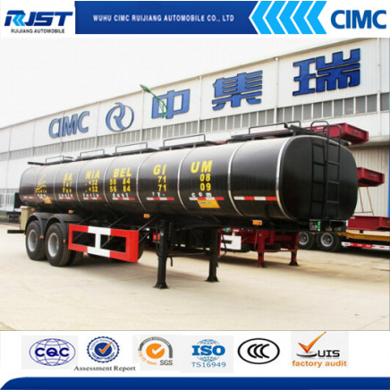 2 Axle 20m3 Bitumen Liquid Tank Semi Trailer