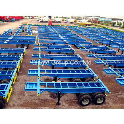 2 Axle Container Semi Trailer with for Ship Use (QDT9352TJZG)