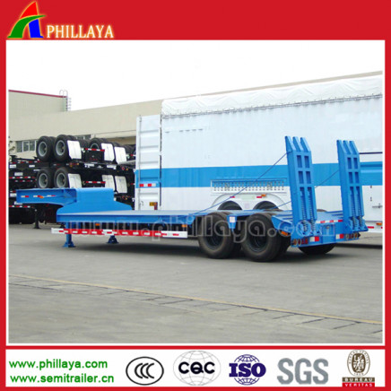 2 Axles Low Bed Semi Trailer Truck
