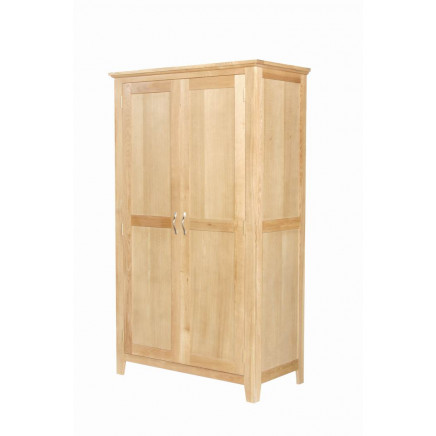 2 Door Wardrobe/Full Hanging Wardrobe/ Solid Oak Wardrobe/Wooden Furniture