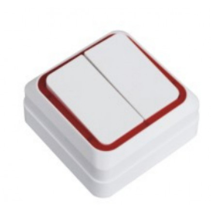 2 Gang 2 Way European Modular Switches, Europe Wall Switch