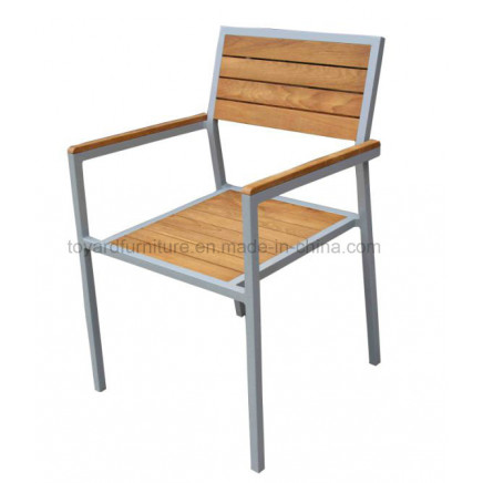 2-Years of Warranty Garden Outdoor Furniture-Aluminum Chair with Teak Wood (S240)