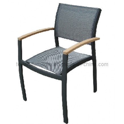 2-Years of Warranty Outdoor Garden Patio Textile Furniture Sling Stack Sun Chair (S260)